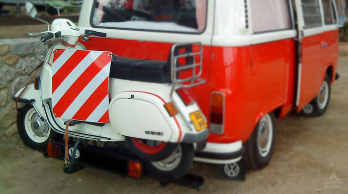 Warntafeln - Sicherheit Roller Tipps bei Camping Royal