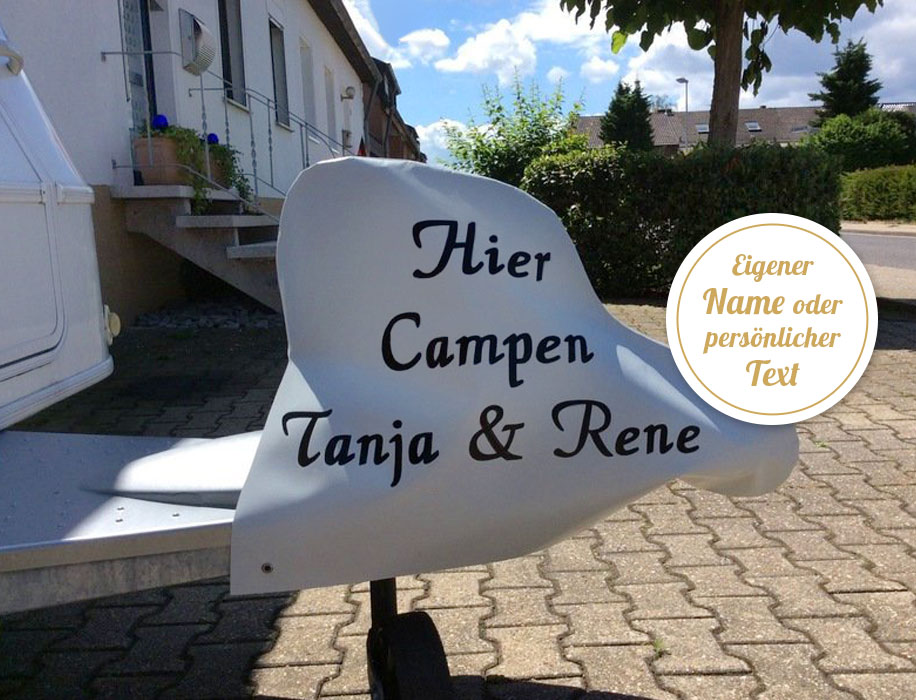 Deichselhaube individualisierbar - Haubentraum - Campingartikel selbst gestalten - Campingzubehör